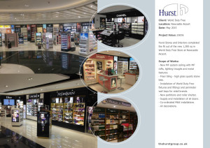 World Duty Free Newcastle Airport The Hurst Group Interior